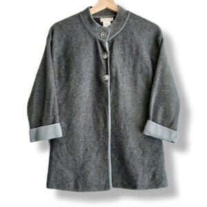 HEKLA & Co Italy Merino Cashmere Blend 3 Button Cardigan Sweater Sz M